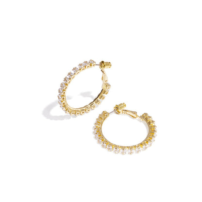 Sparkly Hoop Earrings 