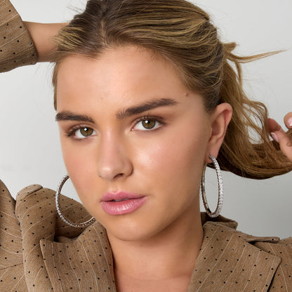 Sparkly Hoop Earrings 