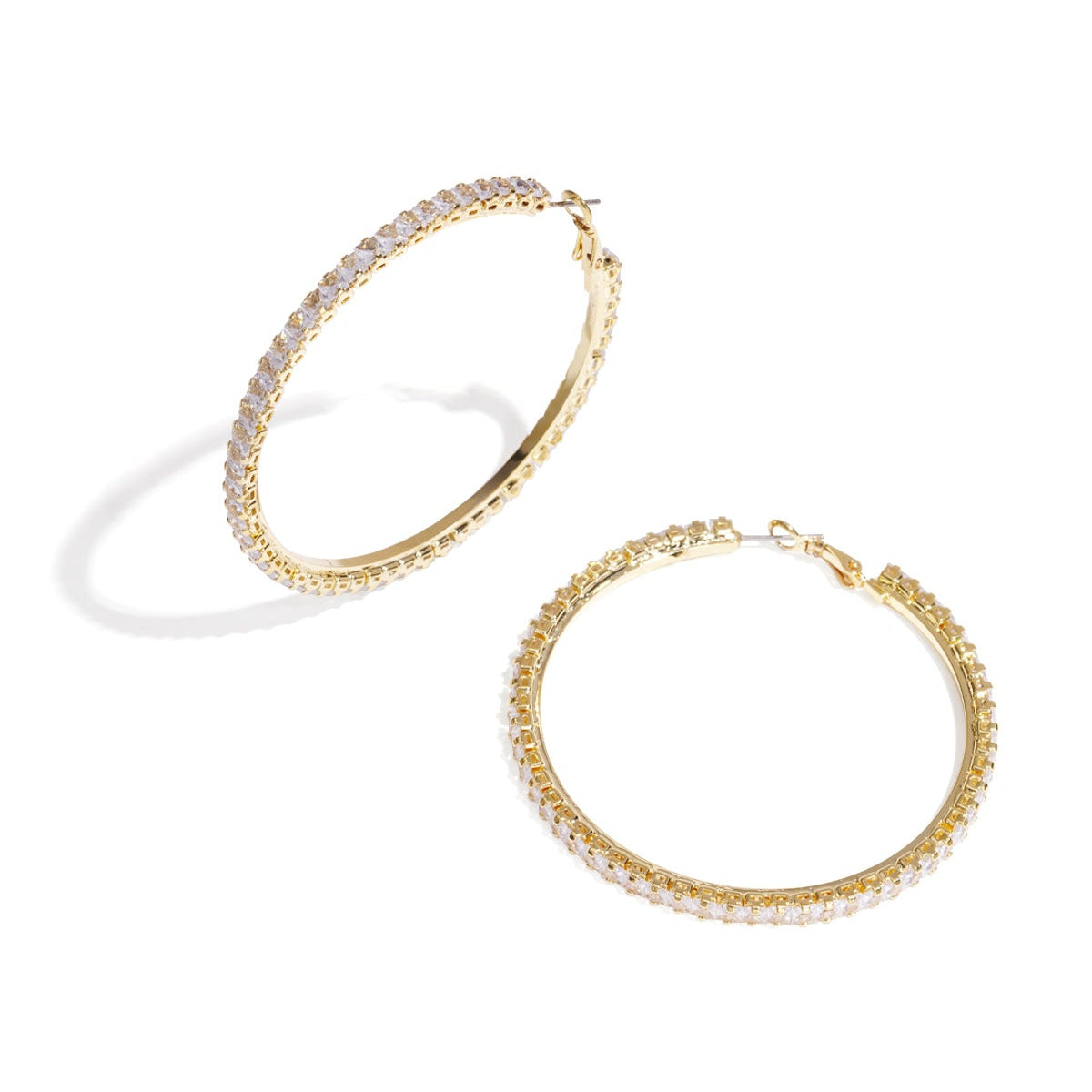 Sparkly Hoop Earrings 