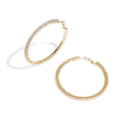 Sparkly Hoop Earrings 