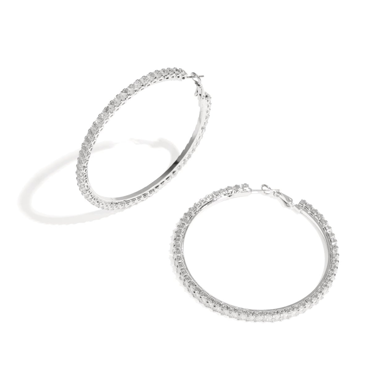 Sparkly Hoop Earrings 