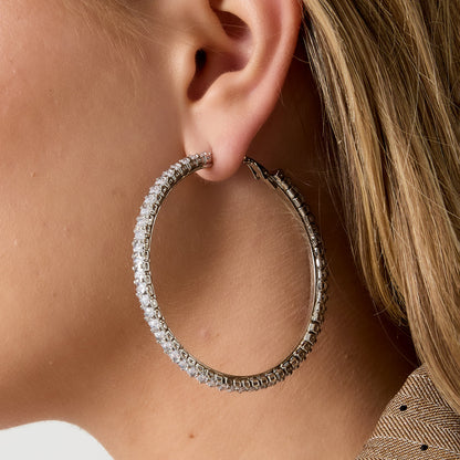 Sparkly Hoop Earrings 