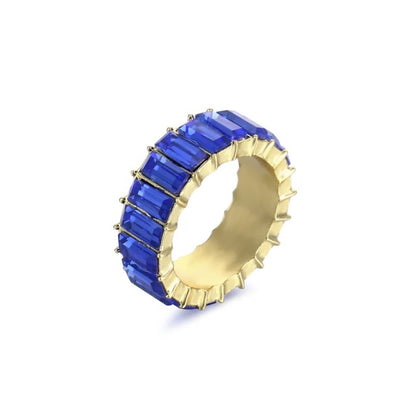 Gouden ring met edelstenen